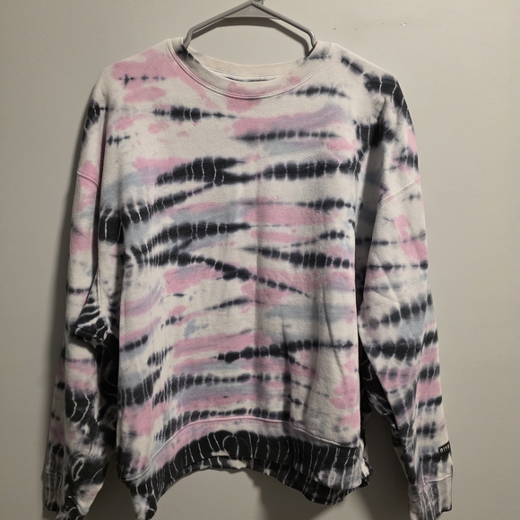 PINK Victoria's Secret Tops - PINK Victoria's Secret Tie-Dye Crewneck Sweatshirt